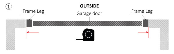 Garage door threshold fitting step one